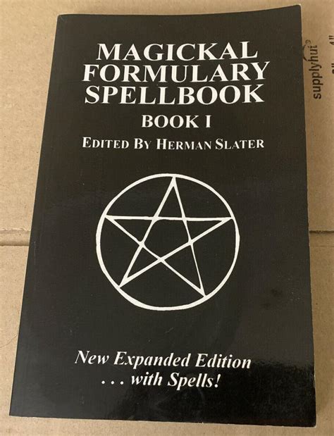 magickal formulary: volume 1 herman slater book buy